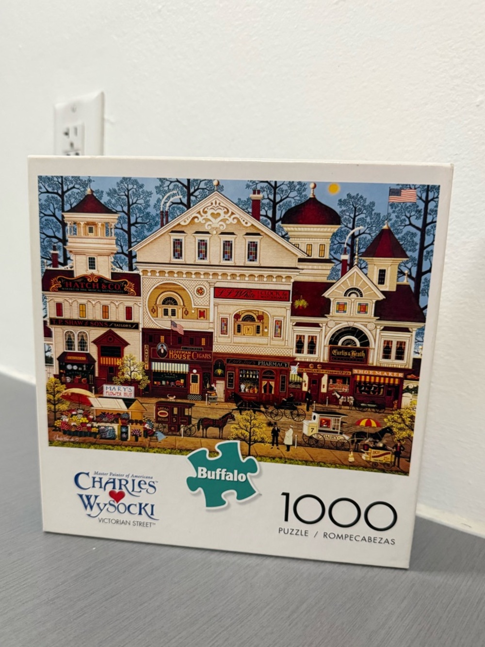 Buffalo Charles Wysocki 1000 Piece Puzzle Victorian Street – Complete